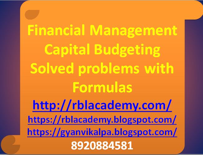 Capital Budgeting refers to the expenditure on the capital assets. Spending money on capital assets is a very important decision that a finance manager is required to take. Capital investment expenditure may be on Plant, Machinery Equipment, Land, Building etc. It involves substantially higher amounts than for other routine expenses. The decision is irreversible, i.e. it is not possible to withdraw your steps easily, once you have taken few steps in this regard. It has long term impact on the affairs of a company and it, hence determines the future of a company.