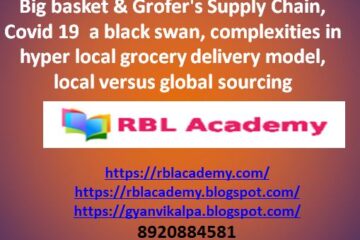 1. “Everyone is jumping onto it right now, but the underlying supply hasn’t changed. We’re staying away from it,” said Albinder Dhindsa, co-founder and CEO of grocery retailer, Grofers. What do you think are the complexities associated with hyperlocal grocery delivery business model? Discuss in detail. (20 marks) 2. “Pandemic gives hyperlocal model a new lease of life”. Do you think this boost in business will be short lived or will it create an everlasting impact on the hyperlocal ecommerce business scenario? (20 marks) 3. Compare Bigbasket and Grofers supply chain capabilities. Which do you think is superior in meeting market requirements and is more sustainable? Justify your answer with suitable reasoning. (20 marks) 4. COVID-19 is a black swan event but supply chain disruptions around the world are a common phenomenon. Produce a detailed discussion on how businesses can prepare themselves to minimize the impact of future supply chain disruptions. Compare the advantages and disadvantages of local vs global sourcing. (30 marks)