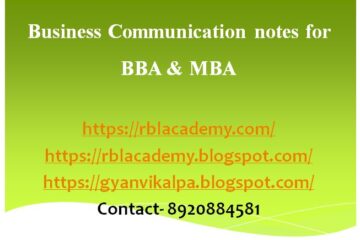 Business Communication notes for BBA & MBA - Financial Management Home Tutor, mba assignment solutions, Business Statistics Home Tutor